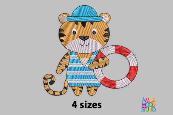 Cute Tiger on Vacation: A Holiday Embroidery Review