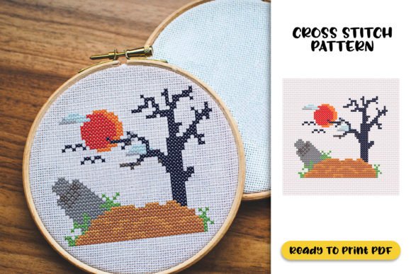 Halloween Night Graveyard Cross Stitch Review
