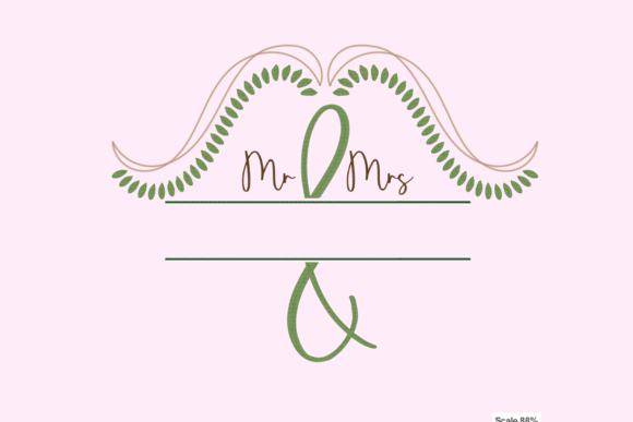 Mr Mrs Monogram Leaf Wreath Review