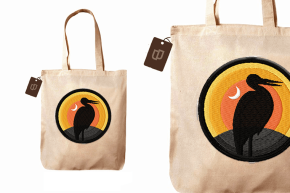 Review: Cute Stork Patch with Sunset for Branding