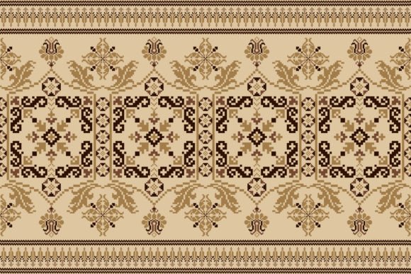 Review: Floral Cross Stitch Seamless Pattern for Holiday Crafts
